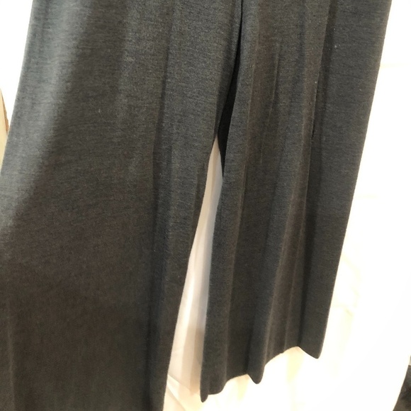 Anthropologie Moth Charcoal Gray Wool Cropped Wide Leg Trousers, Size Medium - Picture 4 of 13